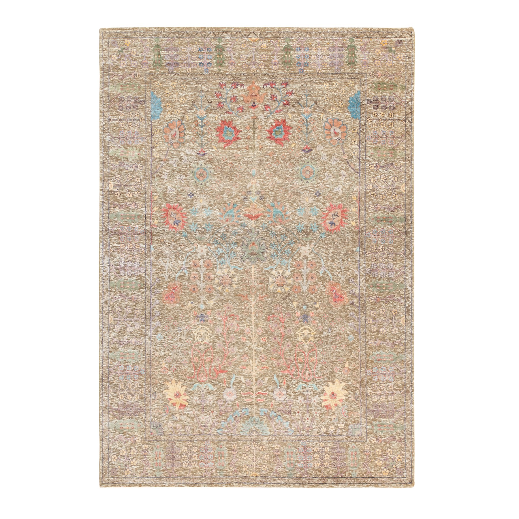 Modern & Contemporary Wool Hand-Knotted Area Rug 6'2
